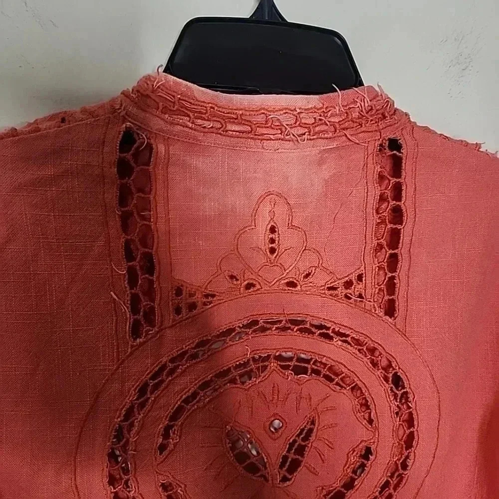 Free People Coral in Dreamland dress. Size 4 - Picture 12 of 13